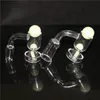 Terp Slurper Quartz Banger Smoking Glass Marble Set Domeless Nail For Bong Water Oil Dab Rig