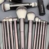 Makeup Brushes Brocha Hourglas Full uppsättning Brush Blush Powder Foundation Contour Eye Shadow Concealer Eyeliner Smudger K6BZ