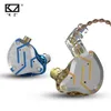 KZ ZS10 Pro Gold Earphones 4BA+1DD Hybrid 10 drivers HIFI Bass Earbuds In Ear Monitor Headphones Noise Cancelling Metal Headset