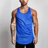 New Gyms Tank Tops Mens Solid Mesh Bodybuilding Clothes Fitness Men Singlet Sleeveless Cotton Workout Stringer Gyms Shirts 210421
