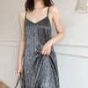 Jasna Silver Plised Sukienka Lato Francuski Vintage Sexy Wakacje Linia Bez Rękawów Midi Suknie Kobiet Vestidos 210608