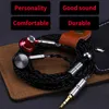 OpenHeart Wired Earphone Rensa detaljer Sound Metal Headset med MMCX Flat Headphone HiFi Earbuds Högkvalitativ hållbar personlighet