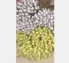 Rosas de couro de beisebol colecionáveis 2021 costura de costura vermelha amarela softball presente de formatura Conectores de flor rosa