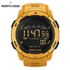 NORTH EDGE Men Digital Watch Men's Sports es Dual Time Pedometer Alarm Clock Waterproof 50M Military 220121