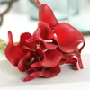 Dekoratif Çiçek Çelenkler 10 PCS Yapay Calla Lily Buketler Tek Uzun Kök Buklusu Gerçek Touch Bitkiler Ev Dekor