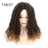 19 tum Box Braid Synthetic Wig Box-flätade dreadlocks peruker för svarta kvinnor 3130L