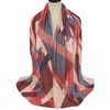 ニューダインミニプリーツシフォンハイジャップ美しいカラフルなプリントショールスリム女性のための高品質スカーフ