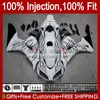 100% Fit Inpressionsform för Honda Body CBR 1000 RR CC 1000RR 1000CC Svart flammor 06-07 Bodywork 59No.11 CBR1000 RR CBR1000RR 06 07 CBR1000-RR 2006 2007 OEM Fairing Kit