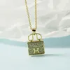 French new H letter bag Necklace women039s clavicle chain simple temperament fashion niche Design Pendant Gift8363001
