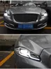 Phare de voiture pour Jaguar XJL 2011-2018 LED LEDS LIGNES XJ XF XE DRL Turn Signal High Beam Angel Eye Projecteur Lens Automobiles