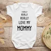 Rompers Cute I Really Love My Mommy Born Baby Boy Girl Romper Cotton Short Sleeve Jumpsuit Infant Clothes Pajama Outfits