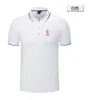 Stade de Reims camisa POLO masculina e feminina brocado de seda manga curta esportes lapela camiseta logotipo pode ser personalizado