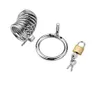 Latest Screw Type Male Stainless Steel Cock Cage With Penis Ring Chastity Belt Device Adult BDSM Sex Toy 018