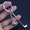 Criativo Golf Style Chaveiro Série de Filme Esportes Keyring Charm Metal Pingente Keyfobs Titular chave Jóias Presente