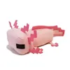 30 cm cor-de-rosa Axolotl pelúcia brinquedo macio pelúcia boneca de pelúcia cartoon figura pelúcia brinquedos crianças adultos plushie gamer presente decoração Y211119