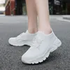 Casual mesh canvas shoes for men women, spring Knitted breathable white with flat-bottom hollow, size 36-43