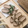 Four Seasons Flax Slippersレディースホームサマー屋内快適なソフトソフトソフトソフト床サンダルはさまざまな色の色です