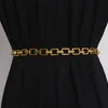 ABC Belts Ceinture décontractée de styliste Vintage avec lettres dorées, chaîne de taille en alliage métallique de luxe pour femmes, ceinture à maillons, chaîne pour robe, ceinture en Jean 10A