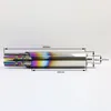 32.5MM Inlet Motorcycle Exhaust Pipe Stainless Steel Gatling Gun Style Motorbike Scooter End Muffler AK102 System