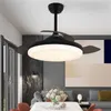 Ventiladores de techo BROTHER Luces de ventilador modernas 3 colores LED con control remoto Decorativo para el hogar para comedor Dormitorio Restaurante