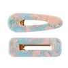 Marmor Mönster Hårklipp Flickor Geometrisk Leopard Retro Barrette Girls Woman Acrylic Resin Hårpin Tillbehör