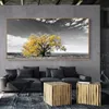 Yellow Tree Home Decor Painting Printed On Canvas Wall Art Pictures For Living Room Landscape Posters And Prints Modern Cuadros228Y