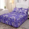 Hem Textil Aloe Cotton Bed Kjol Sängkläder Lace BedsPread Cartoon Bed Cover Twin Full Queen Storlek med kuddecase F0391 210420