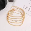 Vintage Simple Gold Color Snake Link Chain Anklets Women Girls Bohemian Leg Ankle Anklet Bracelet Beach Jewelry