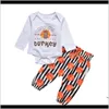 Baby Maternity Drop Delivery 2021 Baby Girls Thanksgiving Clothing Sets 15 Design Long Sleeve Cotton Cartoon Turkey Printed Suit Kids Clothes