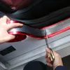 7 cm 100 cm naklejka samochodowa 5D Film z włókna węglowego Auto stylizacyjny pasek zderzakowy Wrap Anti-Collision Trunk Door Sill Protector Paster Automobi259v