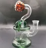 7 Inch Tall CannibalPlant Glazen Bong Waterpijpen met Cool design en Honingraat Percolate Mini Oil Rig rookpijpen joint 14.4mm Saml GP420