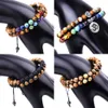 6mm Stone Picture Stone Bracelet 108 Energy Stone Seven Pulse Wheel Handstring Braided