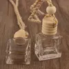 Car Hanging Glass Bottle Empty Perfume Bottles Aromatherapy 5ml 8ml Refillable Diffuser Air Fresher Fragrance Pendant Ornament Wholesales