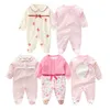 roupas de bebê nascidas outono meninas roupas infantis de algodão macacão bonito ropa bebe 210806