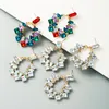 Brincos de declaração moda extravagante colorido strass cristal grinalda para mulheres meninas jóias pendurado lustre7279764