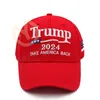 Trump 2024 Cap Amerika'yı tekrar kaydetme işlemeli parti şapkalar beyzbol şapkası ben kapaklar geri döneceğim