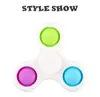 Finger Bubble Musik Keychain Andra Festliga Party Supplies Decompression Vent Fingertip Spinner Plastic Toy Gift Giveaway