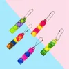 Fidget Brinquedos Simples Chaveiro Keychain Kids Kids Natal Presente Sensory Bubble Poppers Board Decompression Toy Backpack Pingente