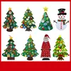 Felt Christmas Trees Handmade Puzzle Children DIY Decoration Tree toys 11 styles