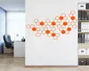 Favo Honeycomb Geometric Graphics Adesivos Moda Tecnologia Sensor de Escola Home Escritório Decoração Arte Decalque Papel de Parede JH12