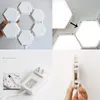 Quantum Light Touch Vägglampa Induktion Hexagon LED Sovrum Kombinationslampor Suspension Induktioner Splicing Belysning