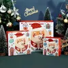 Wesołych Świąt Prezent Papier Torby Xmas Drzewo Pakowanie Torba Płatek Boże Narodzenie Candy Box Nowy Rok Dzieci Favors Torba Dekoracje 2021 FY4763