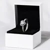 Womens Wedding Ring 925 Sterling Silver Heart CZ Diamond Fit Pandora Style Anniversary Verjaardag Verlovingsringen met originele doos Fijne sieraden meisjes cadeau