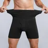 Sous-vêtements EST Hommes Body Shaper Taille Formateur Minceur Boxer Shorts Haute Shapewear Modélisation Culottes Slips Stretch Sous-Vêtements277j