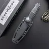 BM Knife BM133 BM4600 Double Action Fixed Blade Knife D2 steel spear point Plain Classic black handle Tactical knives