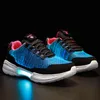 Athletic,Unclejerry new led fiber-optic shoes for girls boys from men's women's loading usb light up shoe for adult shiny running shoes