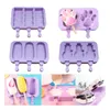 Baking Moulds M-COOS Silicone Ice Cream Mold Animal Shape Jelly Hockey Machine DIY Food Supplement Tool Popsicle Stick Summer