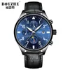 Men Automatisch mechanisch horloge mode casual goud lichte roestvrijstalen militaire sport zelfwindhorloges relogio masculino polshorloges