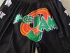 Team Shorts Vintage Basketball Zipper Pockets Running Clothes Space Jam Black Just Done Size SXXL4320667