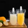 17OZ 500ML Stand-up Plastic Drink Packaging Bag Spout Pouch for Beverage Liquid Juice Milk Coffee 200-500ml DA0062